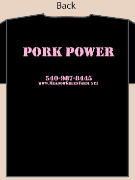 Pig Tee Shirt Back